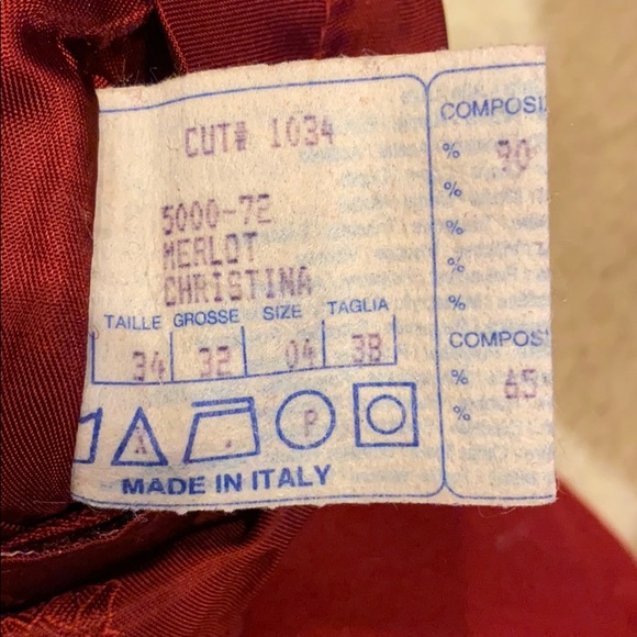 Burberry Wool Cashmere Red Merlot Coat Women - Picture 11 of 12